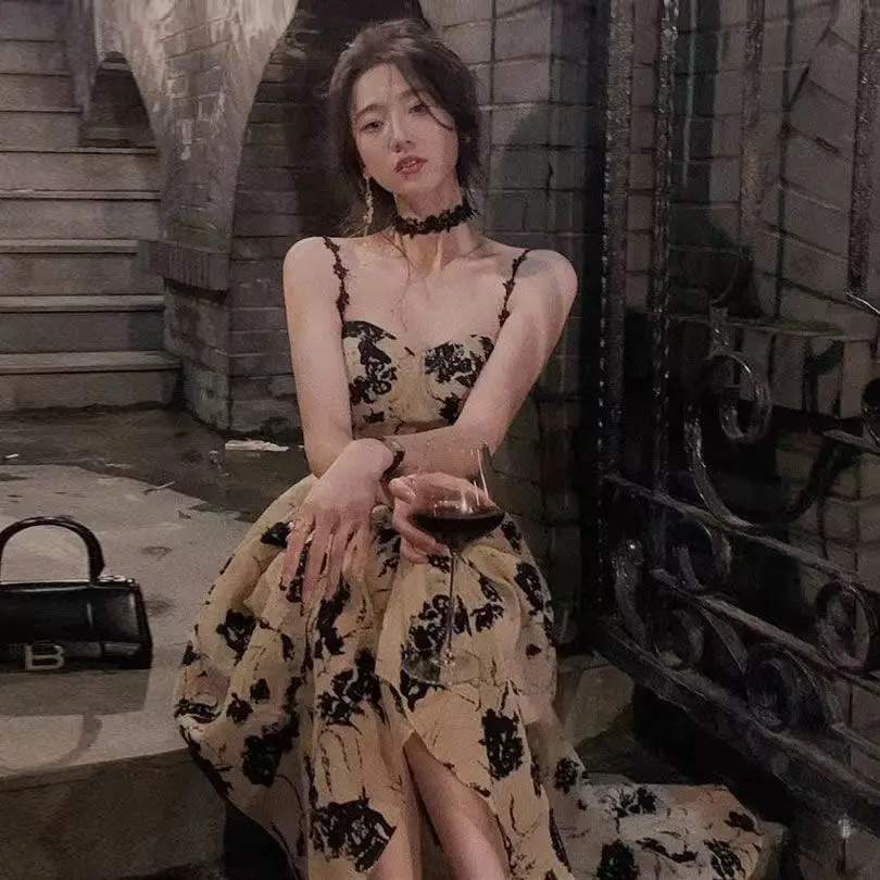 

Шикарная коллекция талии для пожилых, французское Привлекательное платье-чулок выше колена средней длины, женское платье