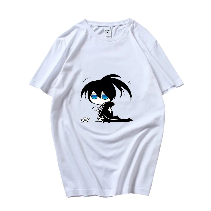 

Black Rock Shooter T-shirt Men Women High Quality Fashionable Cartoon Printing Round Neck Short T Shirts Sleeve Couples Y2k Tops