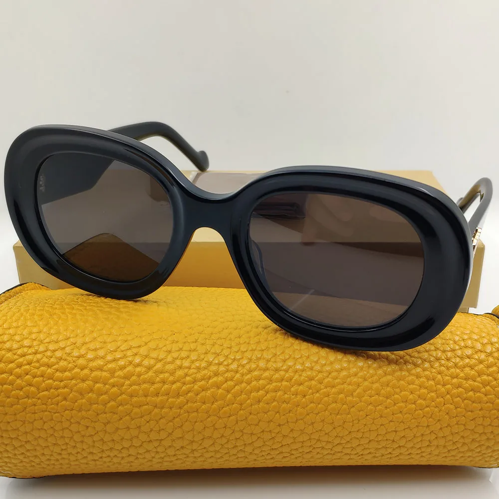 

2023 Sun Glasses Trendy Black Acetate Ladies For Women Brand Designer New Irregular Woman Aesthetic Sunglasses For Girls UV400