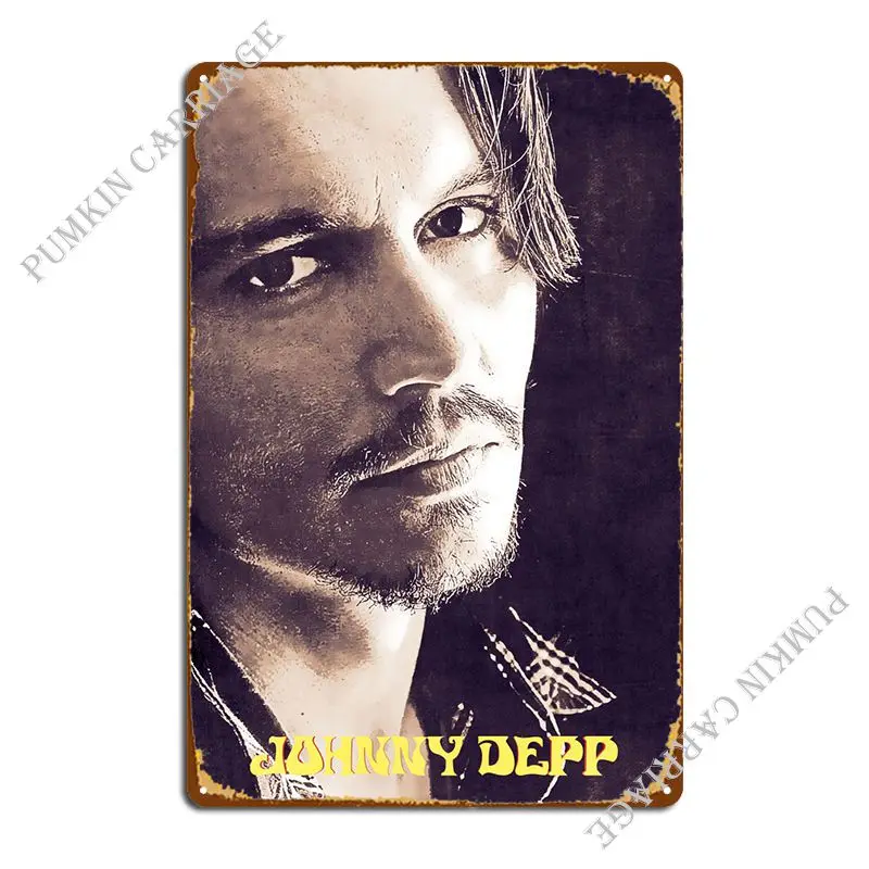 

Johnny Depp Metal Sign Retro Decoration Pub Living Room Tin Sign Poster