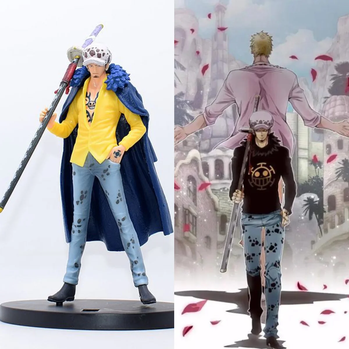 Японское аниме One Piece Trafalgar D. 17 см Фигура водного права фигура DXF ВАО страна ПВХ