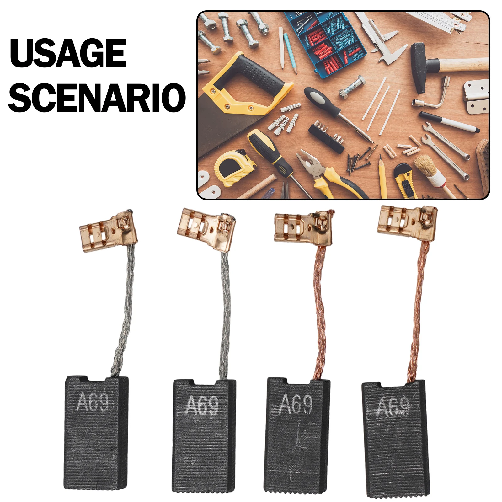 Высокопроизводительные угольные щетки с автоматическим отключением. Подходит