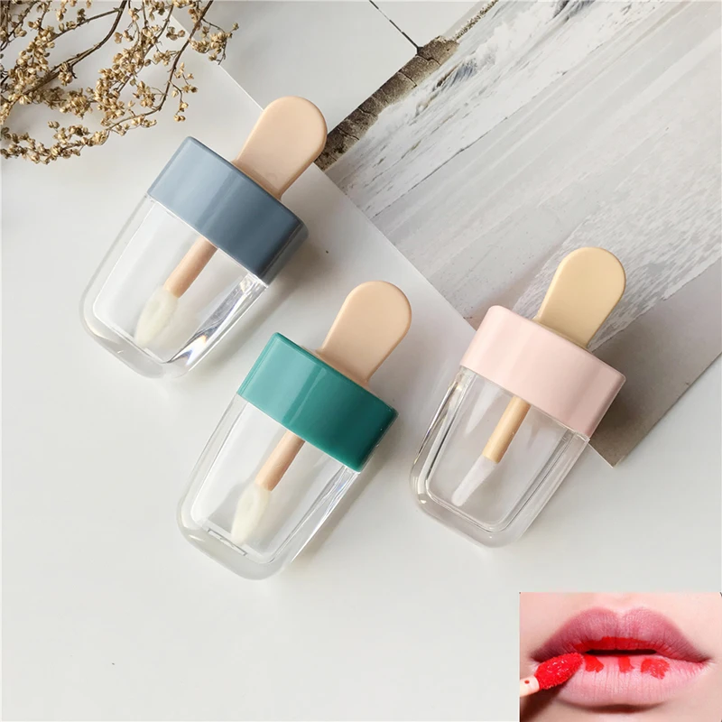 

1pcs 7ml DIY Lip Glaze Empty Bottle Lip Balm Refillable Bottle Lip Gloss Tube Pink Cosmetic Containers