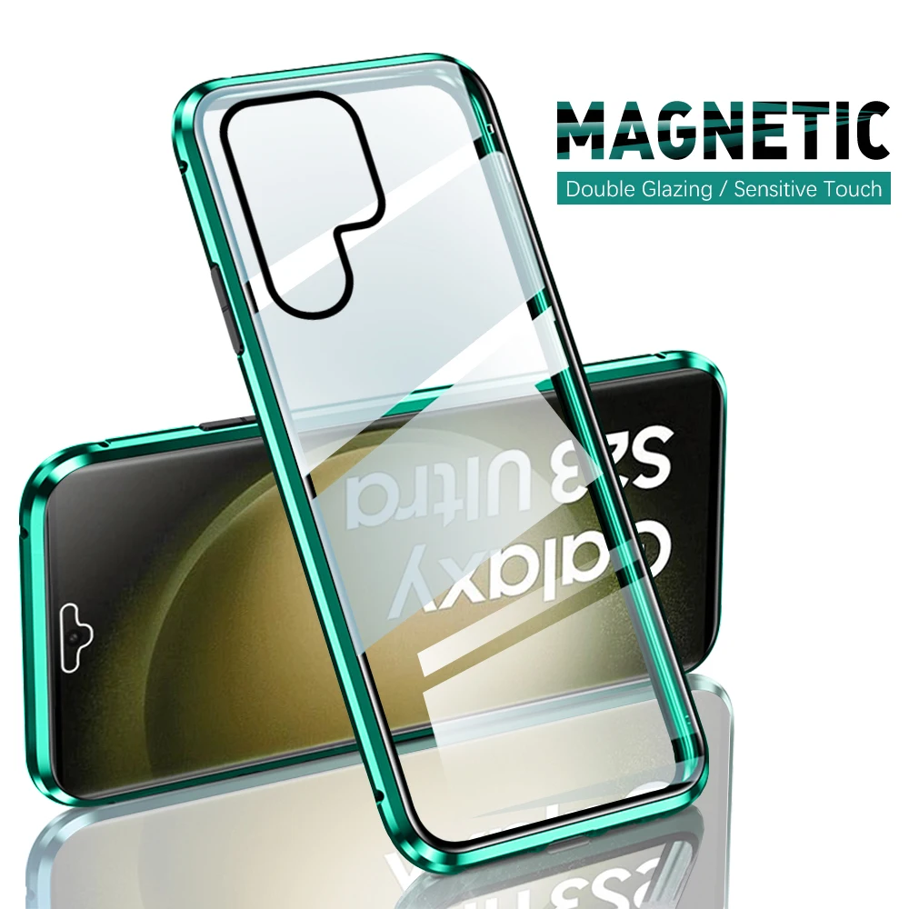 

For Samsung Galaxy S23 Ultra 360° Magnetic Phone Case for SamsungS23 Plus S22 S22Plus S22Ultra S23Ultra Protective Shell Antifal