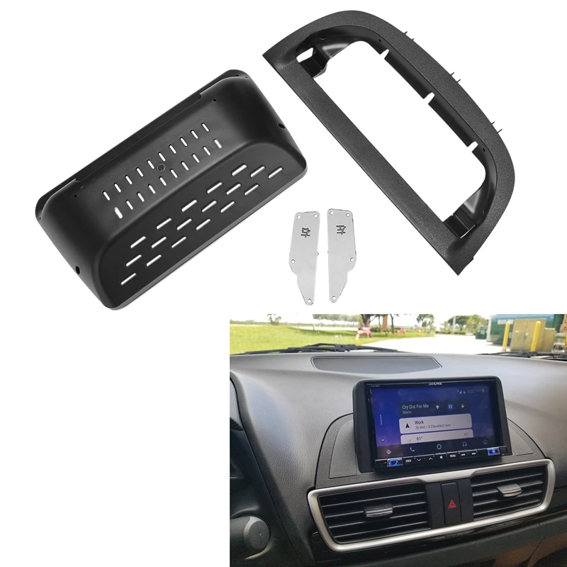 

Автомобильная радиоустановка 2Din для Mazda 3 Axela 14-19, DVD стерео рамка с адаптером, монтажная панель для приборной панели, комплект облицовки