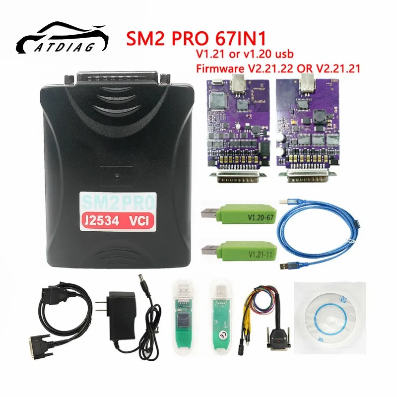 

SM2 Pro J2534 VCI ECU Programmer Data Read&Write Tool PCMtuner 67 in 1 OBD Bench PCM FALSH For Car Engineers