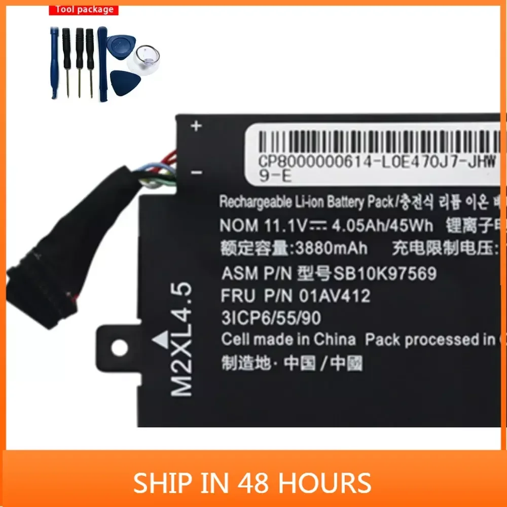 4050 мАч Новый аккумулятор для ноутбука Lenovo Thinkpad E470 E470C E475 01AV413 01AV412