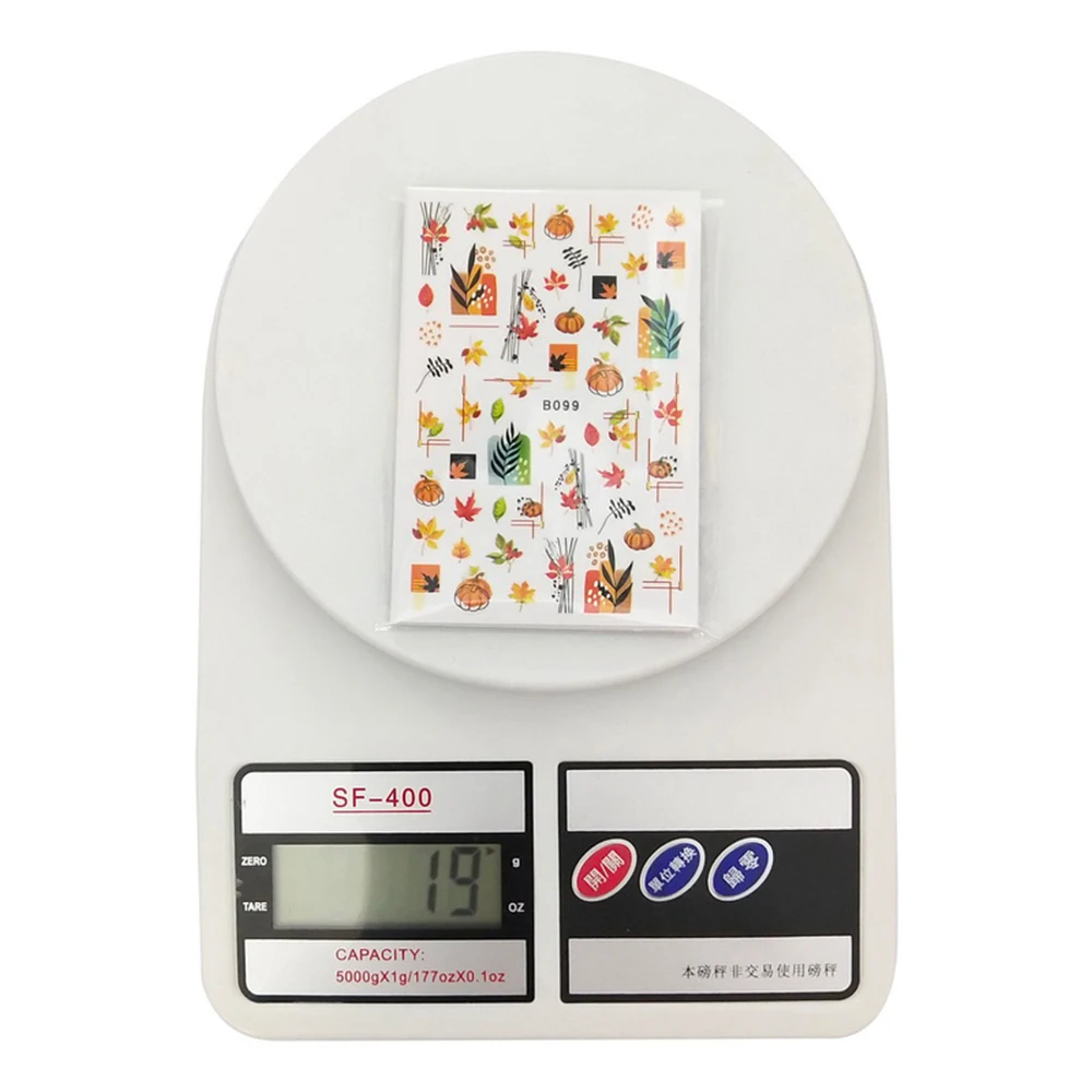 12 шт. наклейки для ногтей с Тыквой и кленовыми листьями |