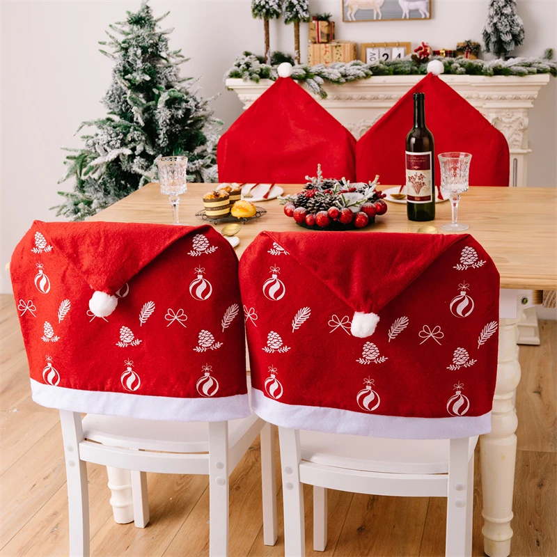 

Рождественские украшения, Рождественская вечеринка, искусственный нетканый Чехол для стула