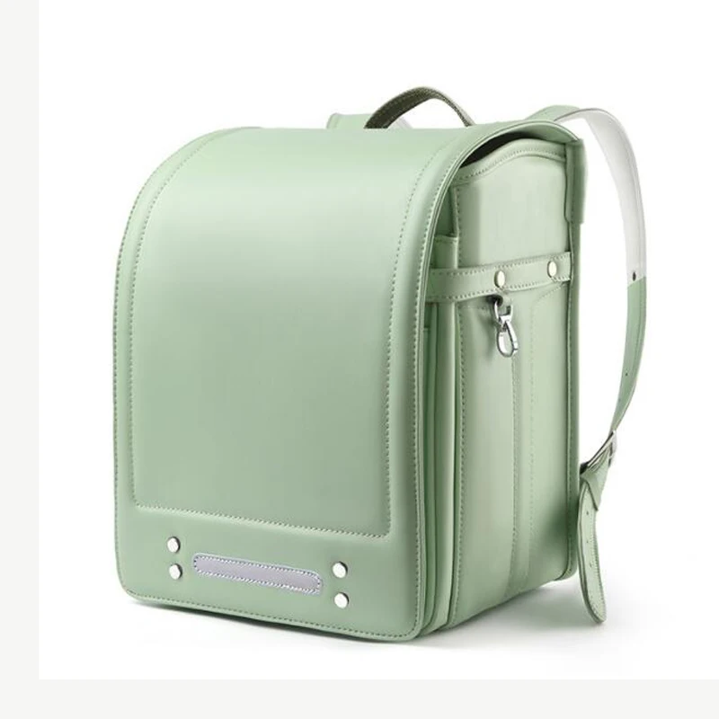 Orthopedic School Backpack for Boys Grades 1-3 Waterproof PU Leather Schoolbag for Kids Japanese School Bags 2023 New Arrived