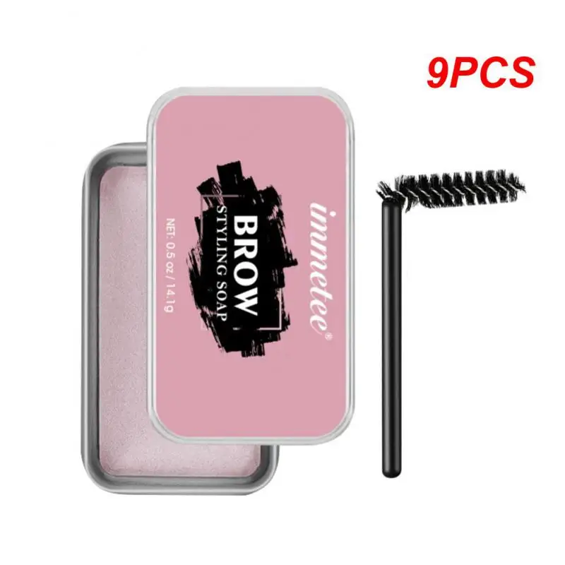 

9 шт. натуральное мыло для придания формы бровям, средство для увеличения бровей, гелевый воск, стойкий водонепроницаемый натуральный крем для глаз, крем для укладки бровей, Стайлинг глаз