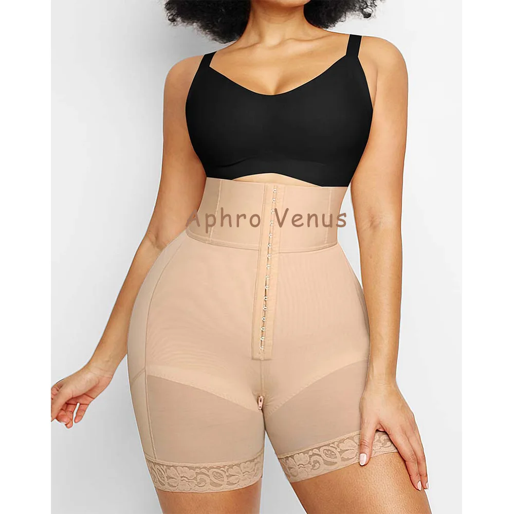3 Boned Sculpt High Waist Booty Shorts Slimming Flat Belly Sheathing Panties Body Shaper Postpartum Control