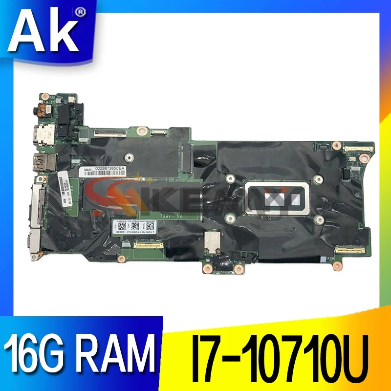 

GX490 NM-C661 For Lenovo X1C X1 Carbon 8th Gen X1 Yoga 5th Gen laptop motherboard With CPU I7-10710U RAM 16G mainboard