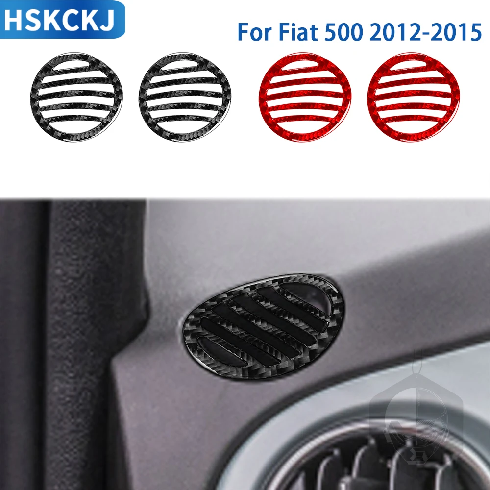 Для Fiat 500 2012 2013 2014 2015 аксессуары из углеродного волокна внутренняя панель