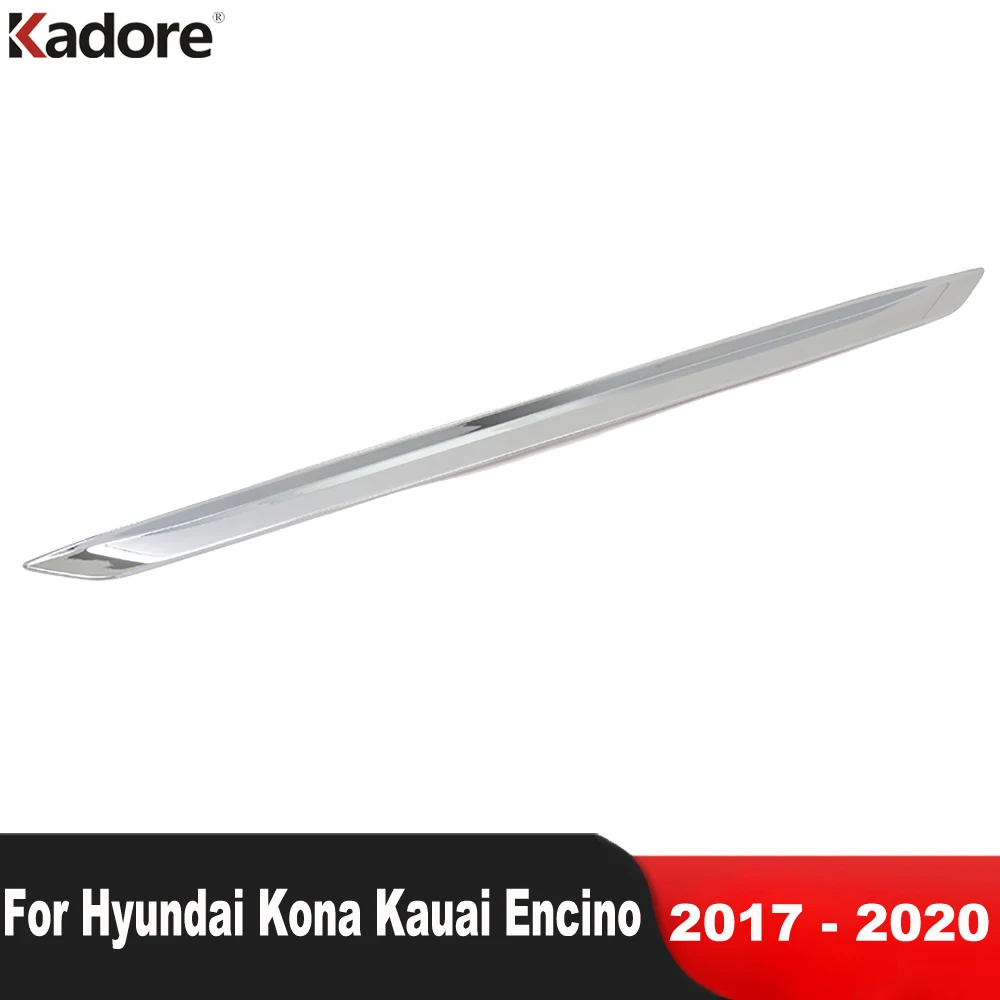 

Rear Trunk Lid Cover Trim For Hyundai Kona Encino Kauai SUV 2017 2018 2019 2020 Chrome Tailgate Molding Strip Car Accessories