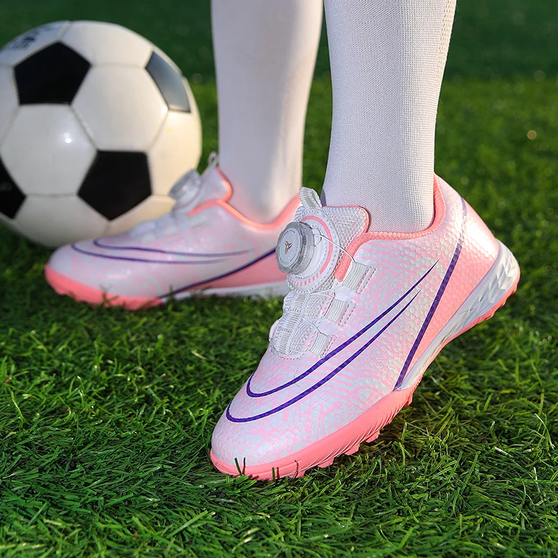 2023 Soccer Shoes Kids Boy New Brand Professional Indoor Football Boots Children Lightweight Outdoor Futsal Sneakers Size 30-39