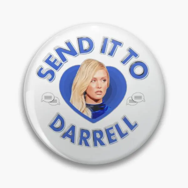 

Send It To Darrell Funny And Cute Soft Button Pin Fashion Creative Collar Women Lover Funny Decor Jewelry Cute Lapel Pin Hat