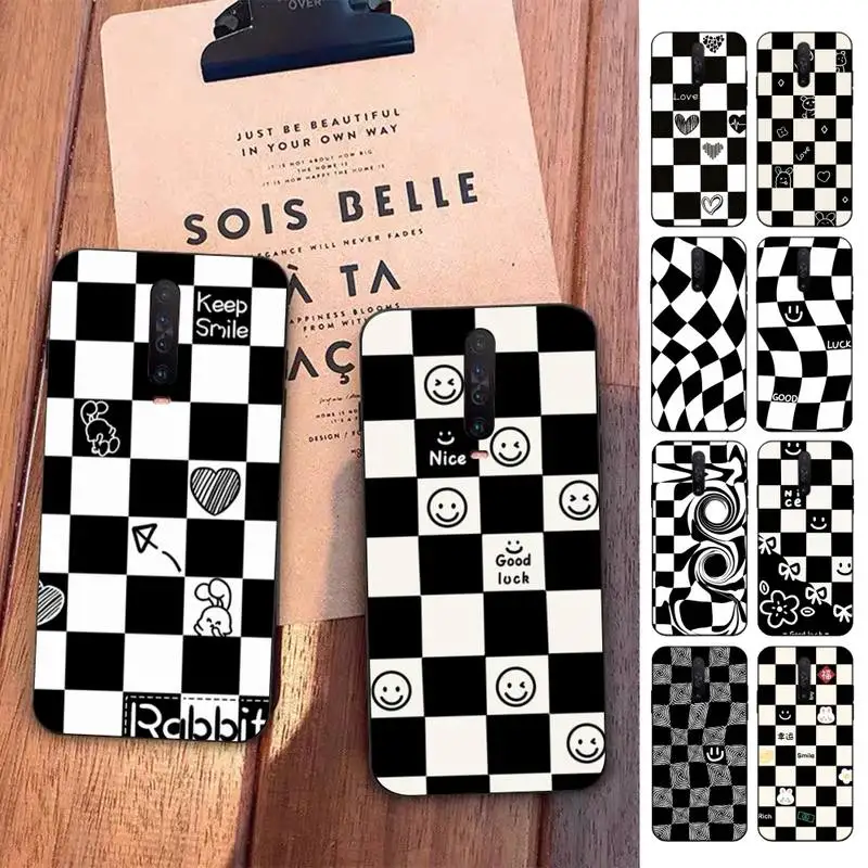 

Retro Classic Chess Board Grid Korea Phone Case For Redmi 9 5 S2 K30pro Silicone Fundas for Redmi 8 7 7A note 5 5A