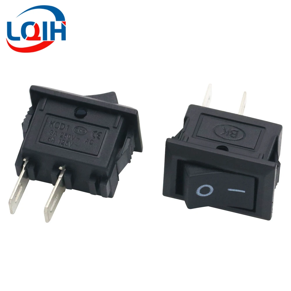 

10PCS 10*15mm Small 2-speed 2-foot Boat Switch Boat Shaped Rocker Power Switch 3A 250V 6A 125V