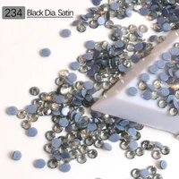 satin hotfix strass effect flat back glass strass hot fix rhinstones iron on crystals stones for skiing dress decoration