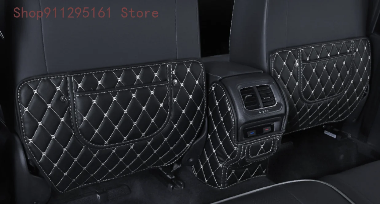 

Fiber Leather Car Seat Armrest Anti-kick Mat for Volkswagen Tiguan MK2 2017 2018 2019 2020 2021