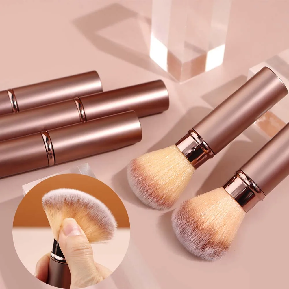 

Beauty Planet 1PCS Portable Telescopic Blush Loose Powder Foundation Makeup Brush Horse Hair Make Up Cosmetic High Quality Tool