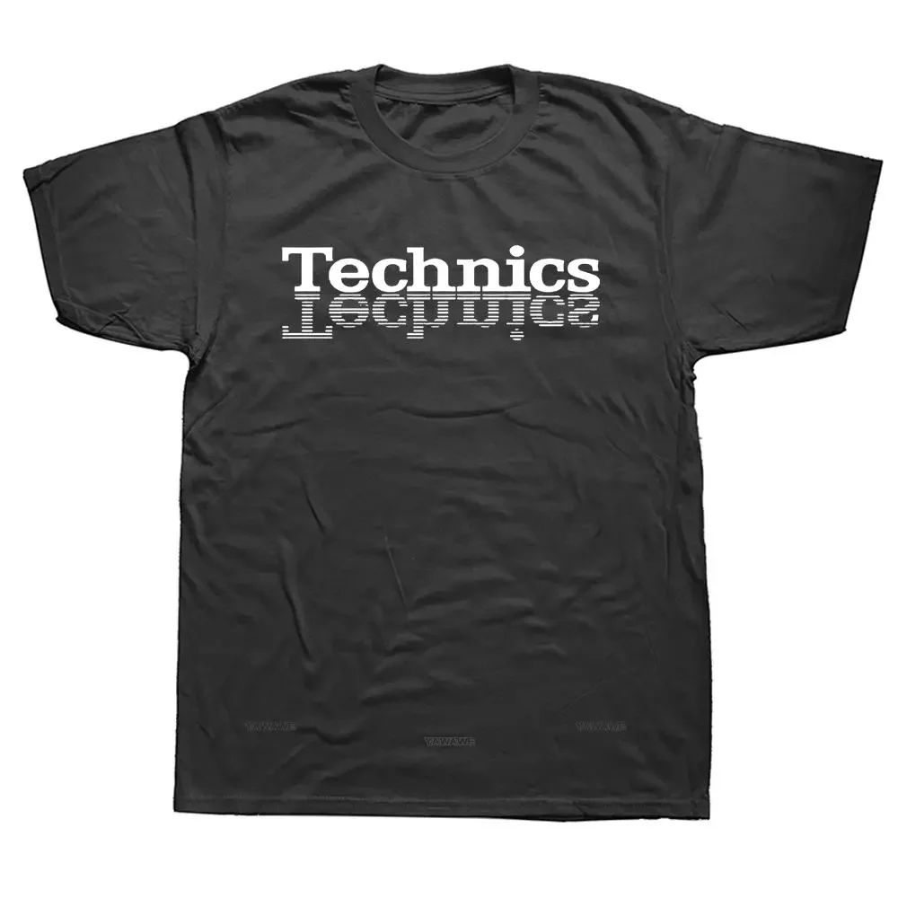 Technics Dj проигрыватель музыки дома техно электронные хип-хоп футболки уличная