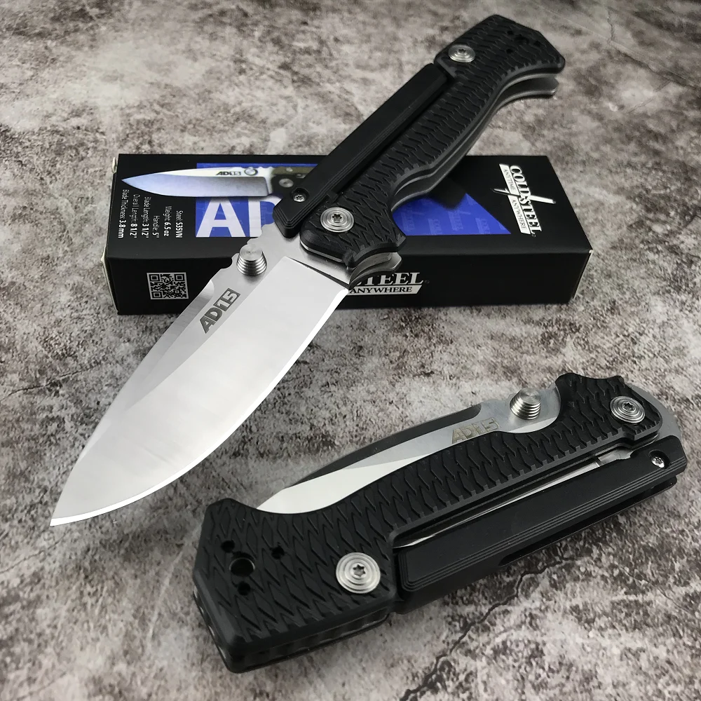Складной нож Cold Steel 58SQ Demko AD15 клинок для скорпионов лезвие S35VN Черная Ручка G10