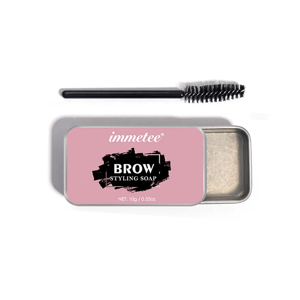 

With Brushes Makeup Long Lasting Transparent Eyebrow Wax Soap Styling Gel Dense Eyes Brow Brow Styling Soap
