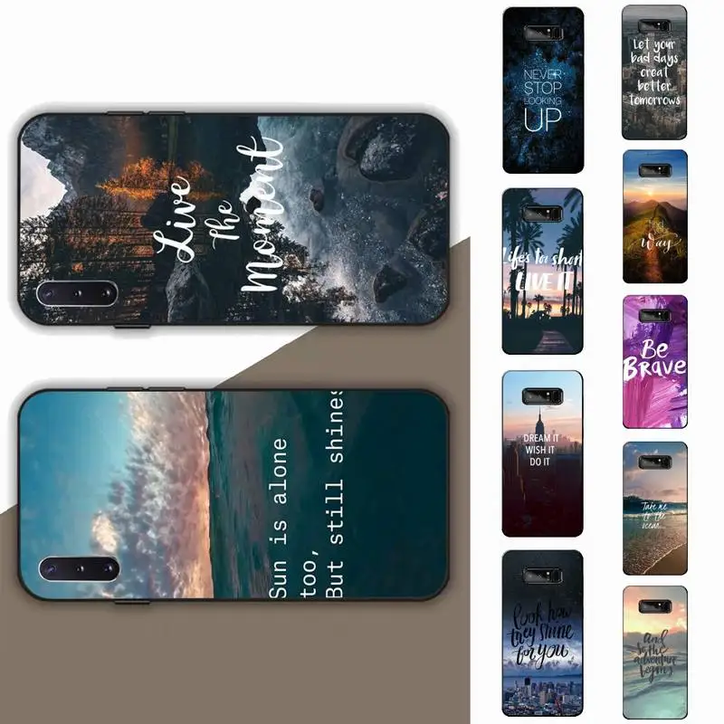 

Travel Mountain Sea Beach Quotes Phone Case for Samsung Note 5 7 8 9 10 20 pro plus lite ultra A21 12 72