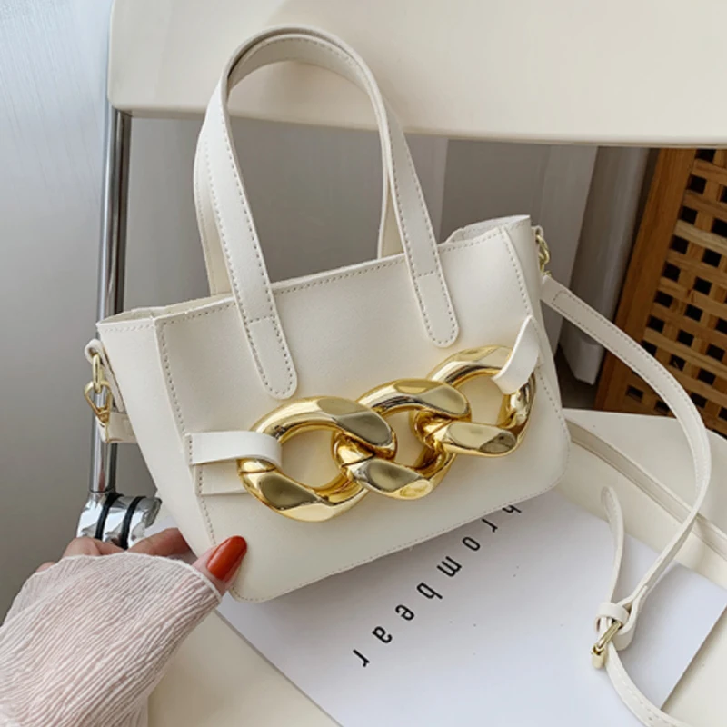 

Роскошная маленькая сумка через плечо на толстой цепочке для женщин, модные брендовые сумки на плечо, Женская дорожная сумка