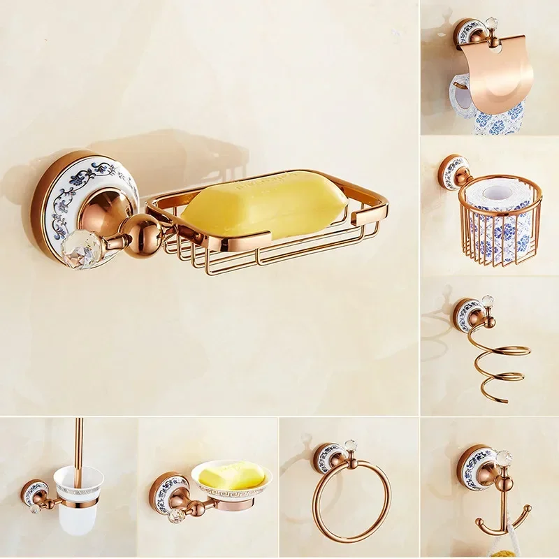 Роскошные аксессуары для ванной комнаты настенный керамический держатель