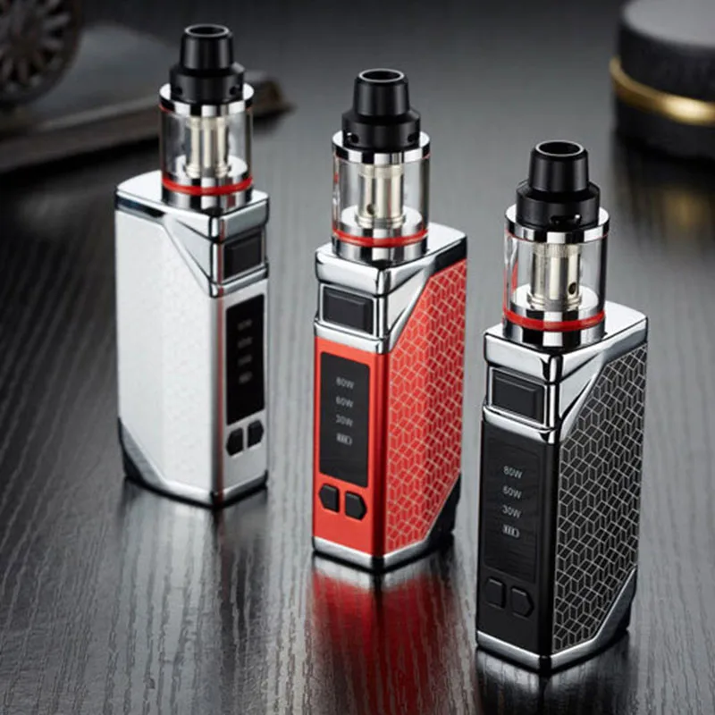 

New E-cigarette 80w Box Mod Vape Kit 2200mah Battery 0.35ohm 2.8ml Tank Large Smoke Adjustable Quit Smoking Player Pod Vapor Pen