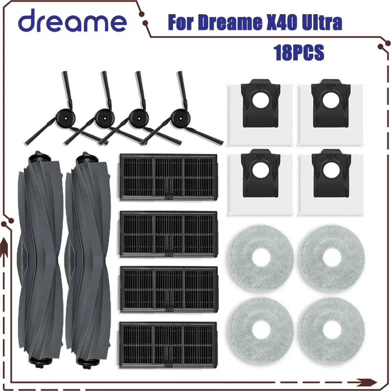 

Набор деталей для пылесоса Dreame X40 Ultra / L40 Ultra, MOVA P50 Pro Ultra /P10 Pro Ultra