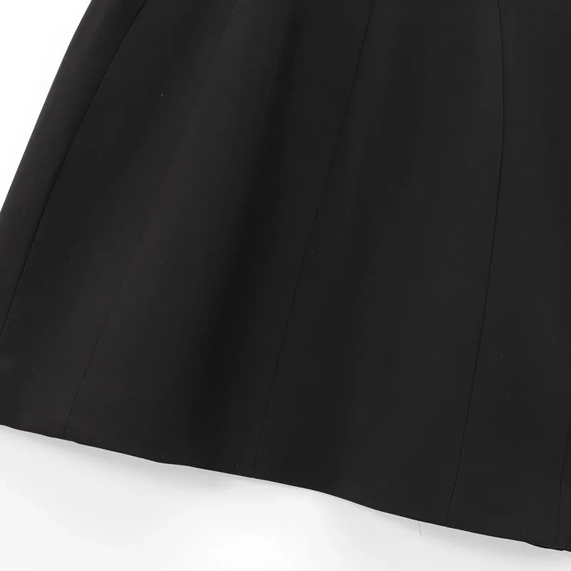 Короткие корсетные платья TRAF осень 2024 мини-платья с открытыми плечами и перьями