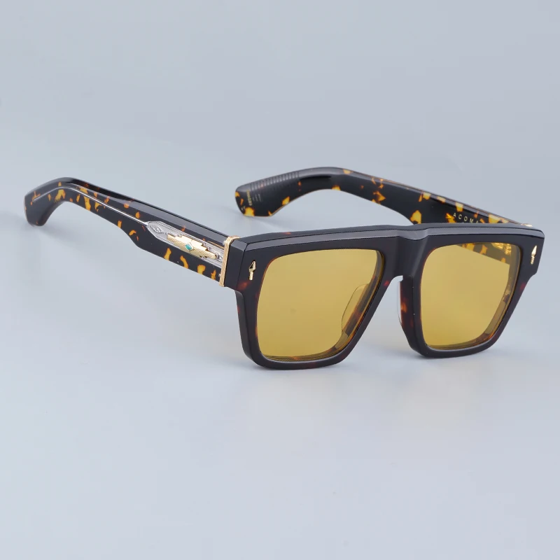 JMM ACOMA толстые ацетатные солнцезащитные очки ручной работы в японском стиле