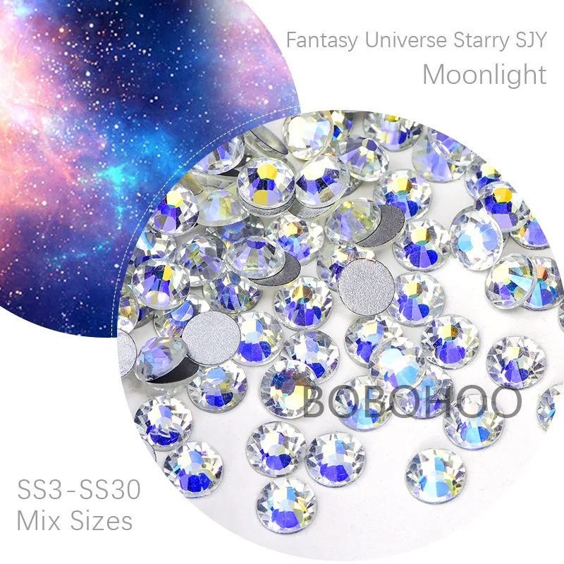 Стразы из хрустального лунного света без горячей фиксации