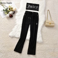 juicy apple tracksuit women sports 2 pieces set sweatshirts sexy tube tops pants suit sweatpants trousers outfits solid casual