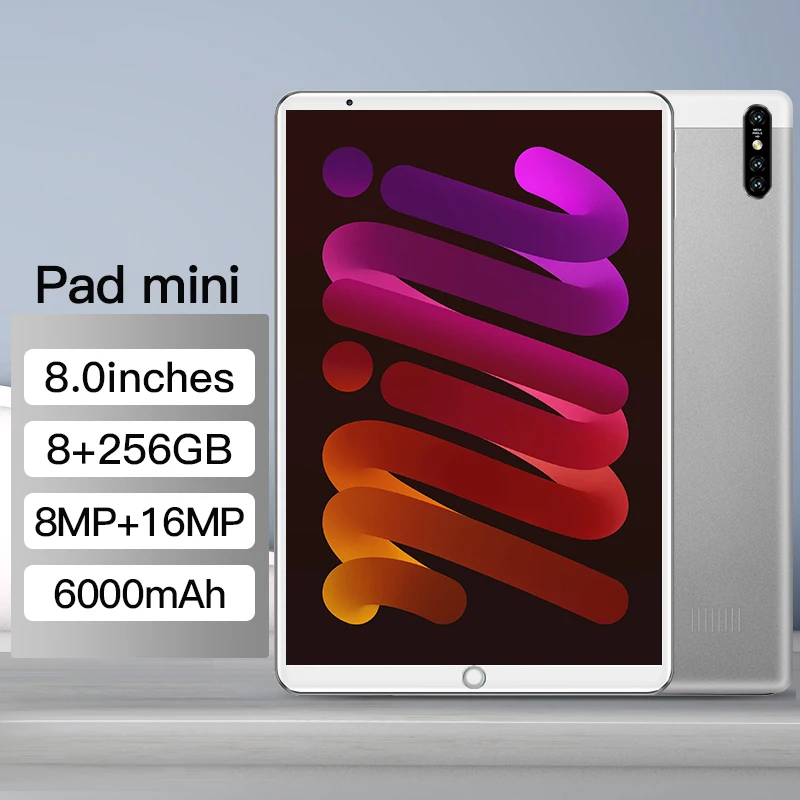 

Планшет 8-дюймовый, 8 + 256 ГБ, MTK 6797, 10 ядер, Android 10, 6000 мАч