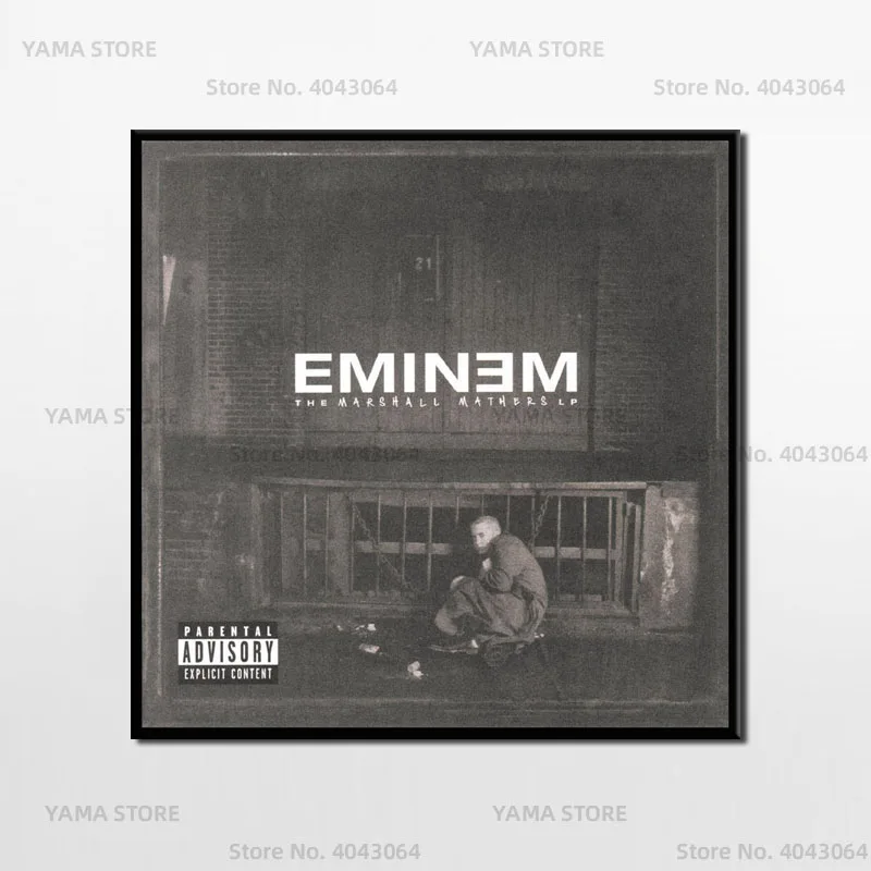 J537 Эминем Маршал Мэзерс Хип-хоп Рэп Музыкальный горячий обложка альбома холст живопись постер для домашнего декора на.