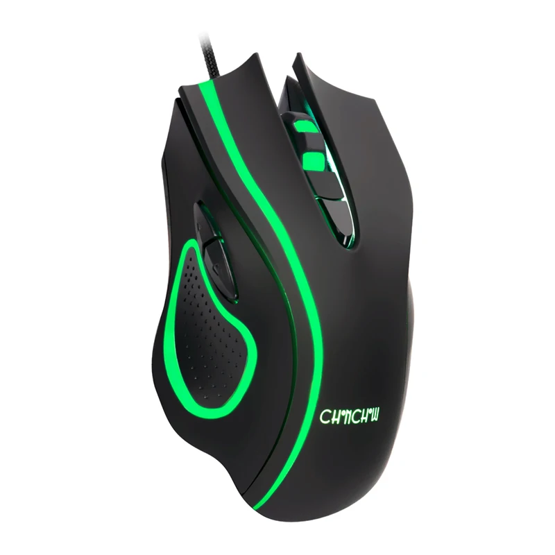 

Chonchow PC Wired Gaming Mouse with Backlight Optical Gamer Mice 1200-7200 DPI 6 Programmable Buttons Work for Laptop Computer