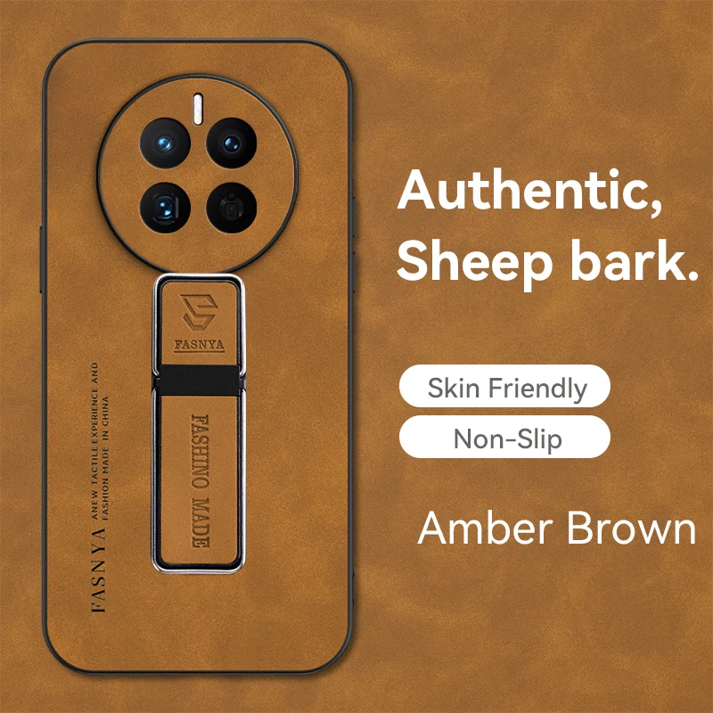 Жесткий ударопрочный чехол из искусственной кожи для Huawei Mate 50