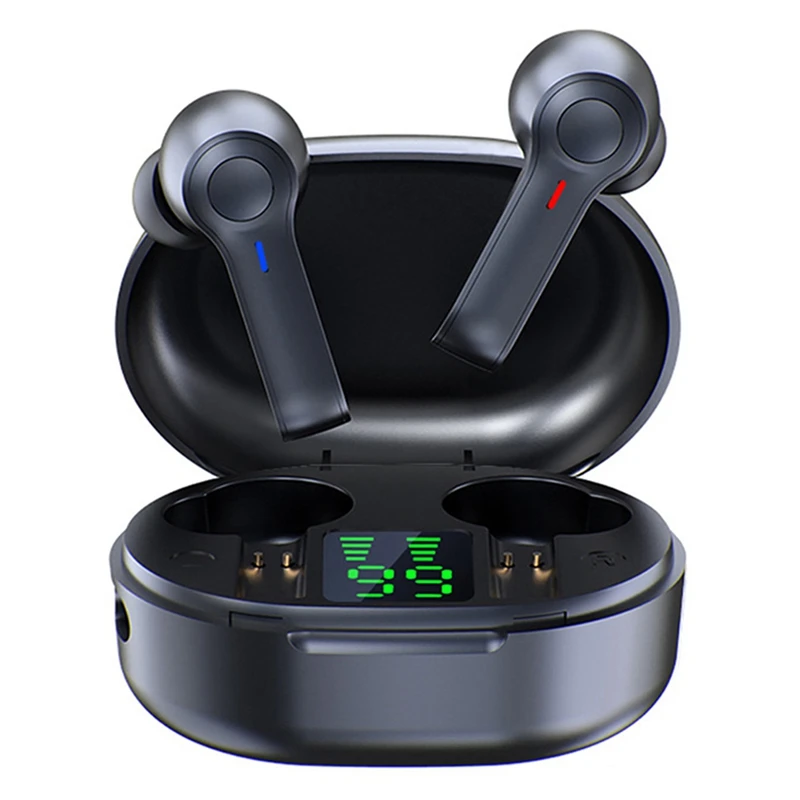 

Wireless Earbuds TWS Bluetooth 5.0 Headphones LED Display IPX7 Waterproof Built-In Microphone Headphones