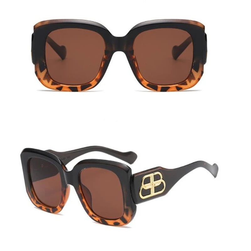 

Men's and women's square large frame star style brand sunglasses, travel driving shade, radiation protection, fashion glasses