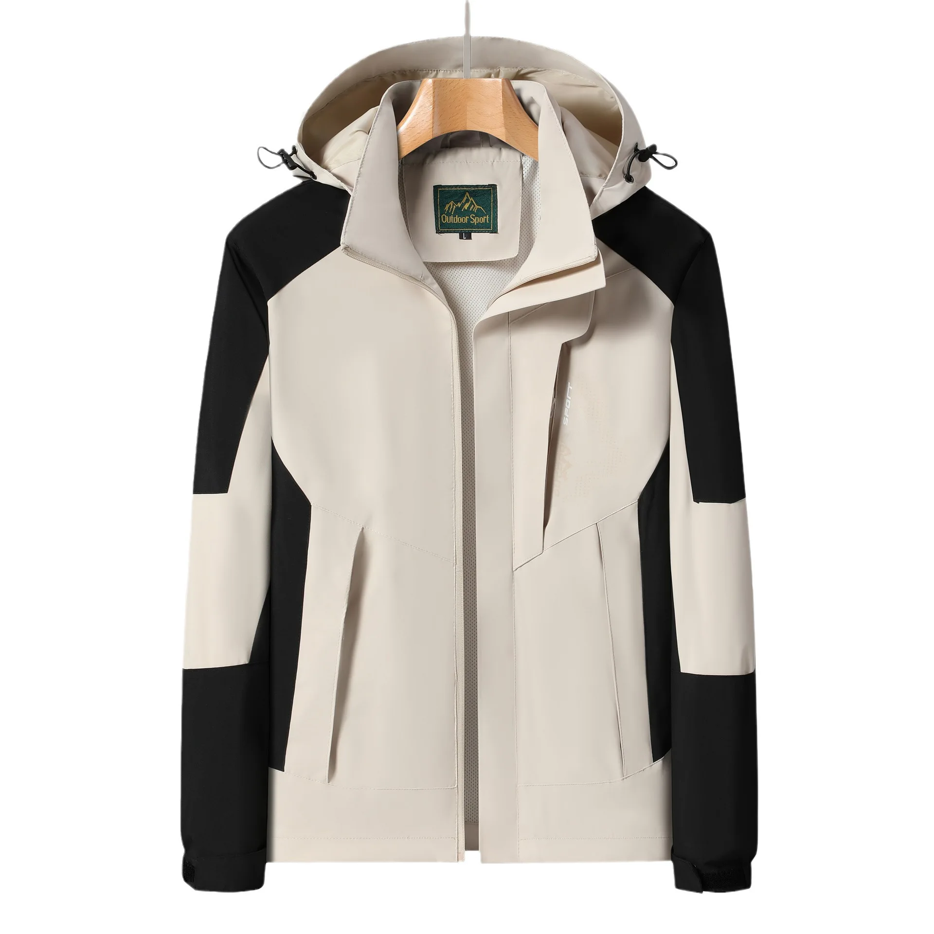

European Size Men's Hoody Jackets Coats Thin Hooded Outdoor Windproof Waterproof Couple Mountaineering High-Quality Zip Cardigan