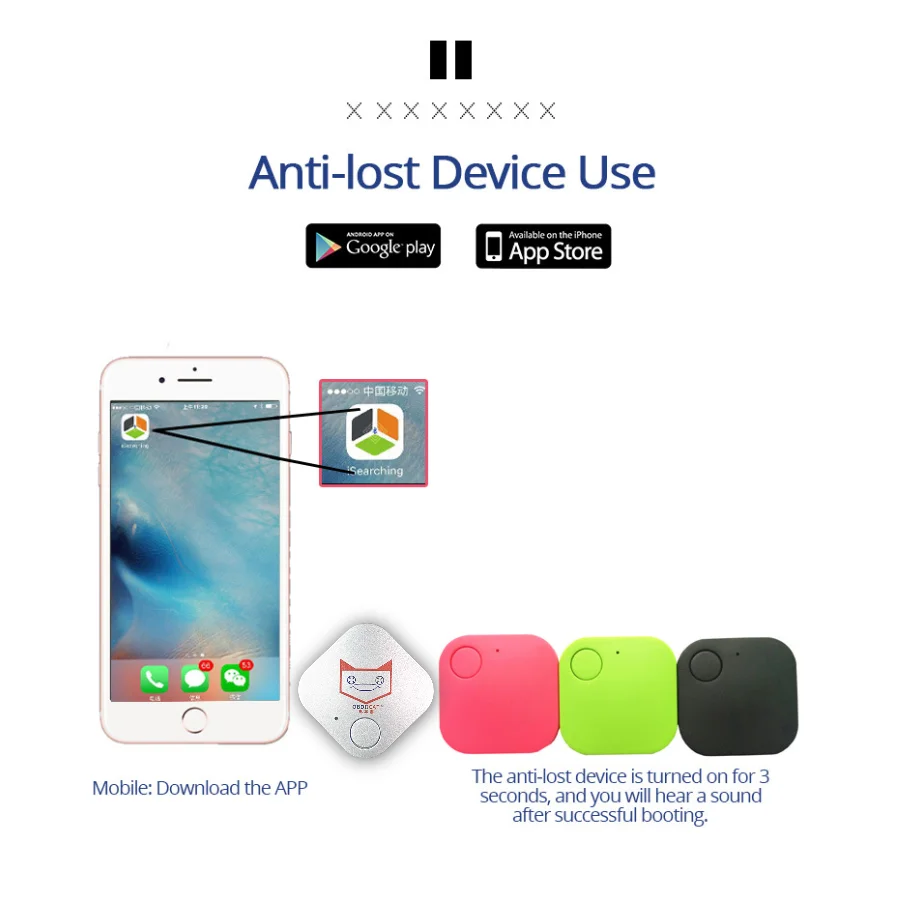 Умный мини Bluetooth GPS трекер для детей домашних животных кошелек ключи локатор