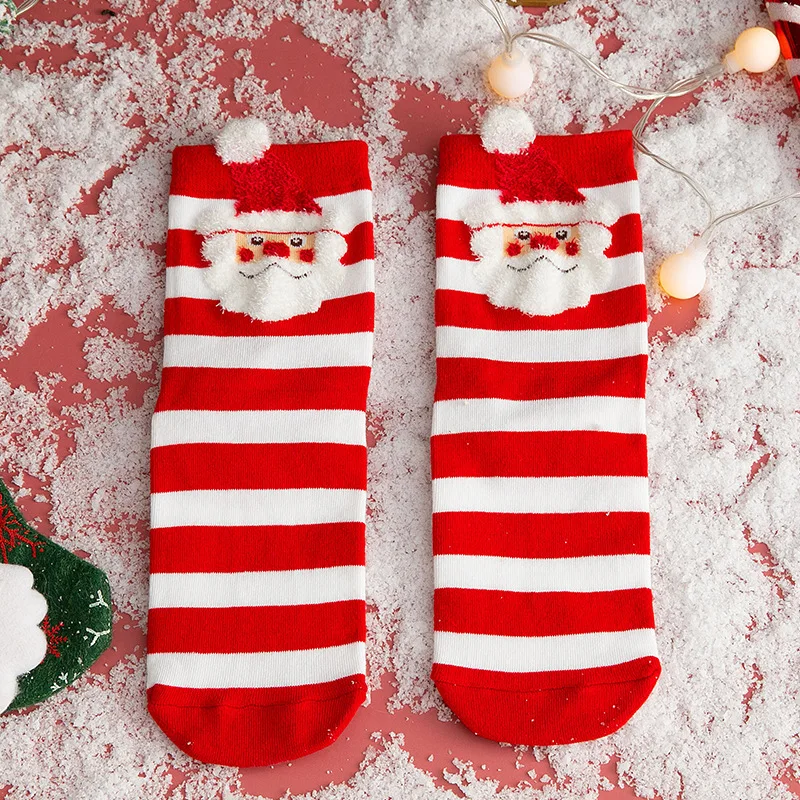 Cartoon Christmas Socks Ornaments Merry Christmas Decorations For Home Christmas Gifts Xmas Noel Navidad Happy New Year Supplies