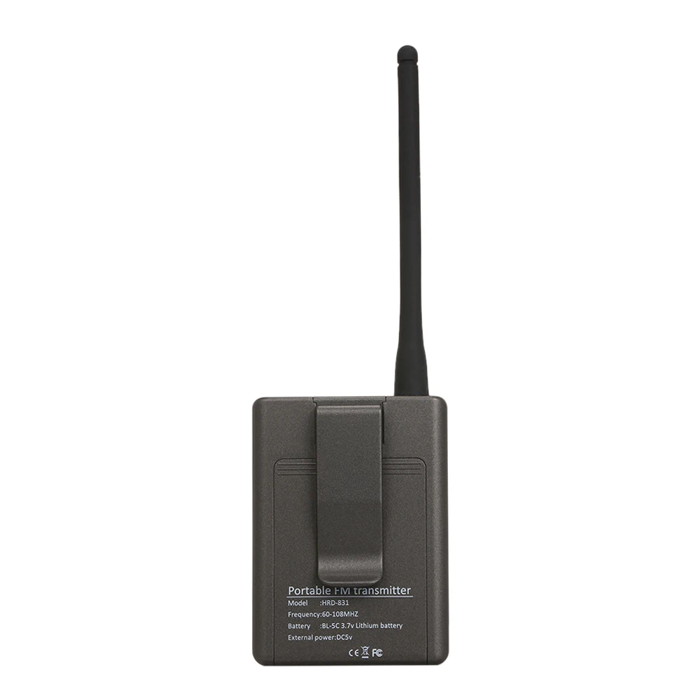 Портативный стерео цифровой FM-передатчик мини-радиостанция с микрофоном