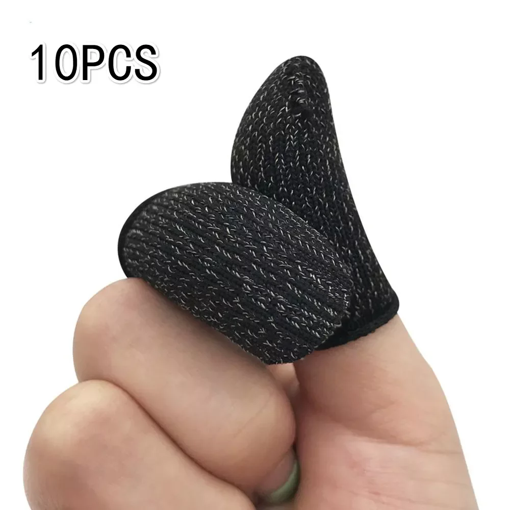 

10pcs Mobile Game Fingertip Gloves for Gamer Sweatproof Anti-slip Touch Screen Finger Sleeve Breathable Gaming Fingertip Cover