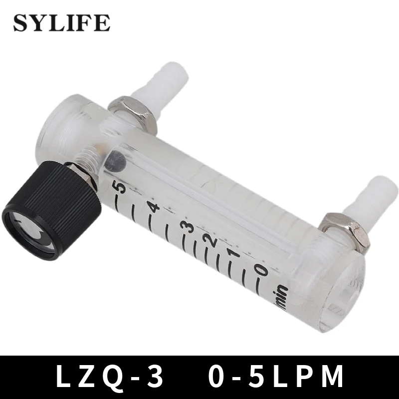 

Расходомер кислорода для газа LZQ-3 0-5LPM, с регулирующим клапаном, черный + белый